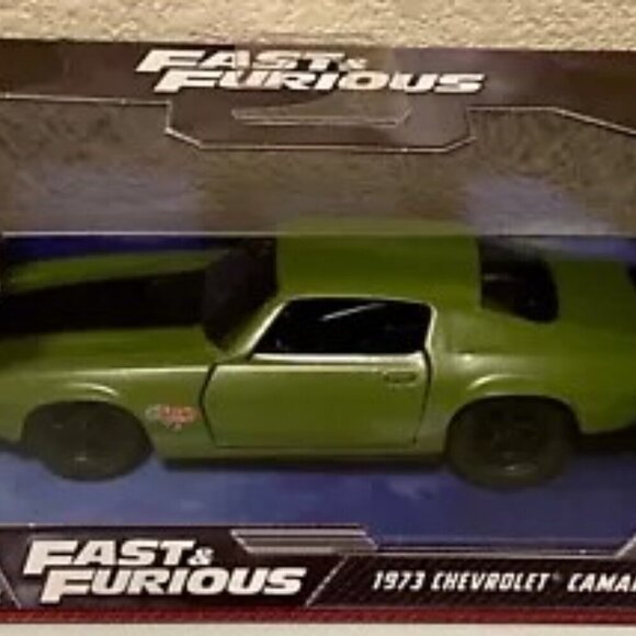 Fast & Furious 1973 Chevrolet Camaro Jada Toys Green 1:32 Die-cast Car NIP 2022 - Picture 4 of 5